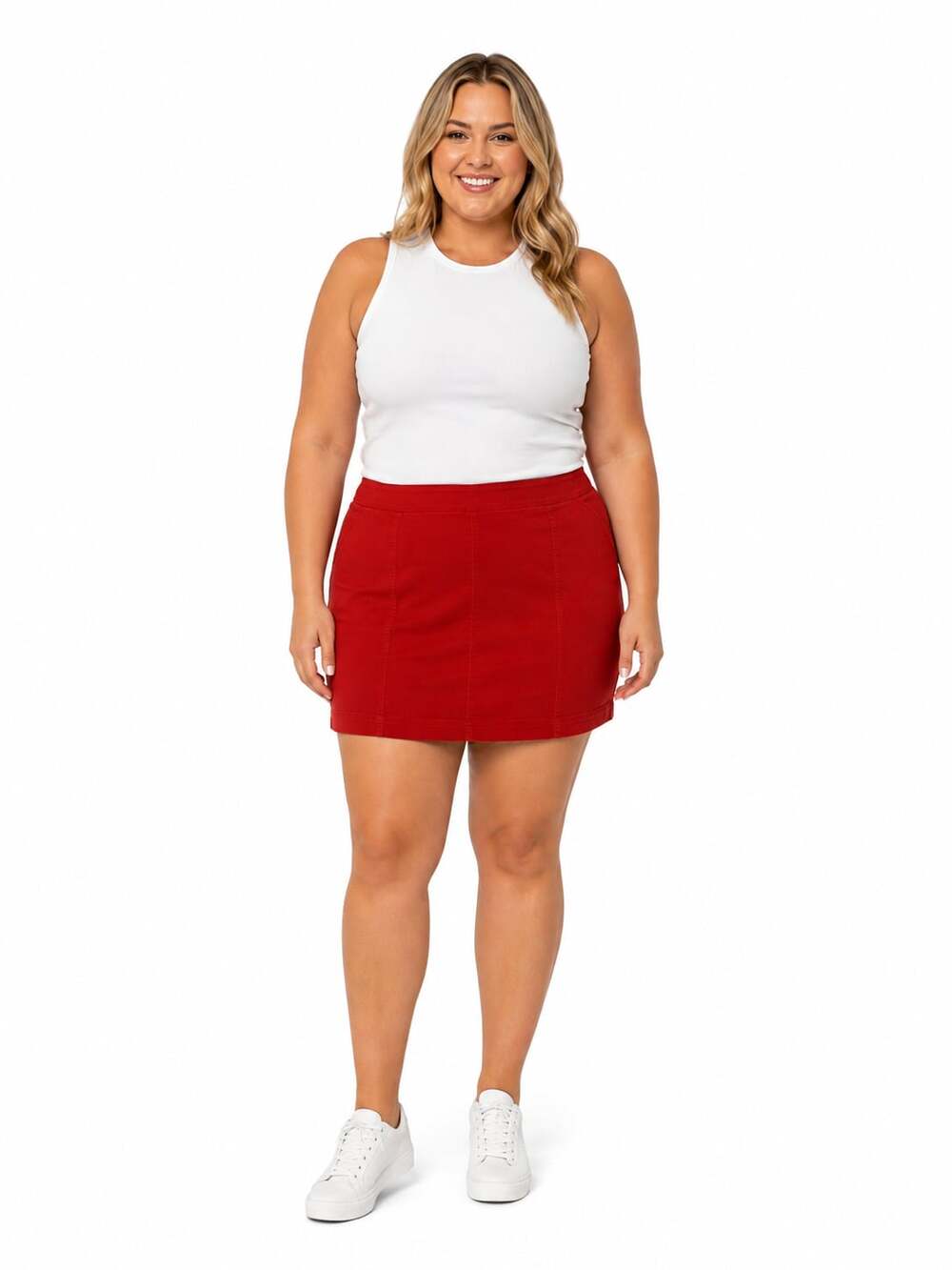 Wonderly Red Mini Skirt